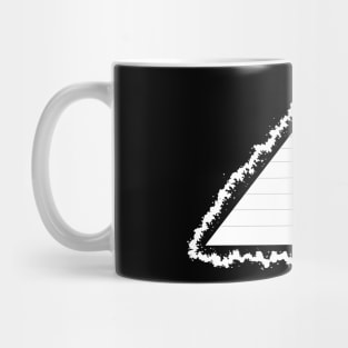 Glowing pyramid /white Mug